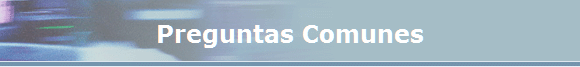 Preguntas Comunes