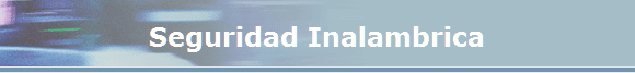 Seguridad Inalambrica